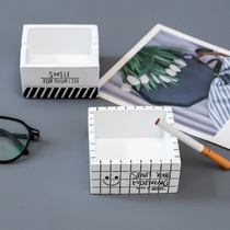 Nordic Living Room Decorated Square Ashtrays Pendulum ins Creative Home Modern Personality Trend Office Smoke cylinder Q