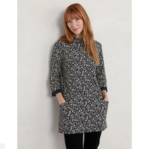 Direct mail UK 2022 Fall and Winter New Womens Seasalt Print Short Mini Dress Dress