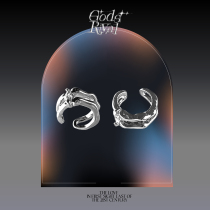 Gods emotional enemy-sweet and cool liquid metal zircons with small crowdsourced high-grade sense without earholes High Street neutral earrings