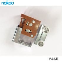 nakao mid-tail wooden door silent removal Adjustable sliding hanging wheel Heavy-duty hanging rail wheel Folding sliding door track accessories