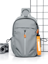 Hong Kong Tide Card New Chest Bag Men Multifunction Diagonal Satchel single shoulder bag Leisure stylish chest front bag Backpack