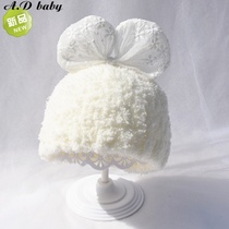 Japanese baby hat autumn and winter cute super cute baby newborn tire hat halogen door cap warm Princess winter