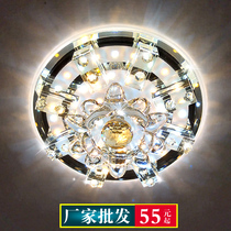 Crystal aisle Light Corridor light modern simple creative porch light led ceiling light round recessed downlight