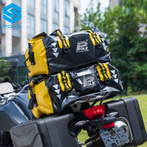 pole motorcycle tail bag waterproof back seat bag Knight bag hanging bag motorcycle travel equipment riding luggage bag helmet bag