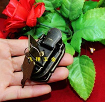 58 * 34MM antique box button gift box wooden box lock packaging decorative box buckle iron buckle with lock buckle