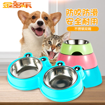 Cat Bowl Stainless Steel Dog Bowl Dog Bowl Food Bowl Pet Bowl Double Bowl Cat Dog Food Bowl Cat Bowl
