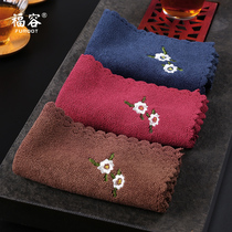 Thick absorbent tea towel Zen tea towel cloth tea table rag tea set accessories tea table cloth tea table cloth