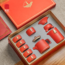 Kung Fu Tea Set Ceramic Teapot Tea Cup Home Simple Dry Break Tea Plate Office Guests Complete Tea Maker