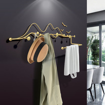 Light luxury creative door back coat hangers Entrance hangers Modern wall hangers Fashion Metal wall hangers