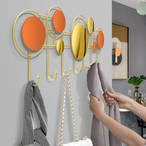 Light luxury key storage hanging coat rack entrance entrance creative wall adhesive hook Wall Wall Wall entrance door free of punching