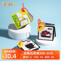 jollybaby baby color cognitive intelligence card liquid silicone bite not rotten 0-3 months baby cloth toy