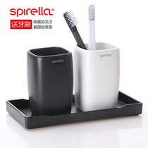 SPIRELLA Spree minimalist couple ceramic mouthwash Cup creative brush tooth Cup wash cup cylinder set
