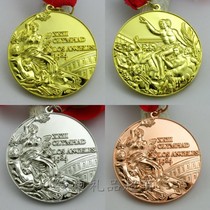 Full set of 1984 Los Angeles Medals Gold Silver Bronze with Ribbon 1:1 Replica Collection