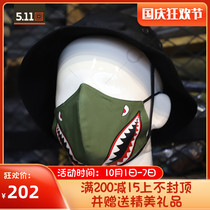 USA 5 11 Military Fans Personality Print 3 Layer Mask 2 Piece Set 511 Tactical Mask Men and Women Fashion Mask 89502