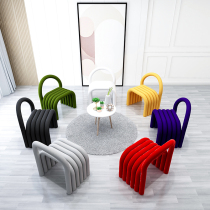 Nordic Alien Chair Bedroom Backrest Makeup Chair Creative Net Red Comb makeup stool Bench Room Designer Casual Siphon Chair