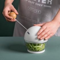 Household meat grinder Meat mincer Garlic dumpling stuffing mini blender Creative round nose garlic artifact