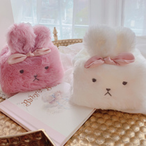 * yoyo beautiful * super cute rabbit plush tissue tissue box cute pink ins tissue towel box