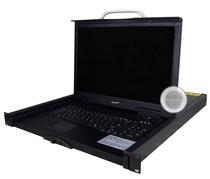 Fixed-line HK-1170 17-inch LCD 3-in -1 console can be connected to KVM multi-computer switcher