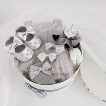 Baby Gift Box Suit Princess Dress Pure Cotton Clothes Newborn Supplies Gifts Gifts Just Born Baby Full Moon Clothes