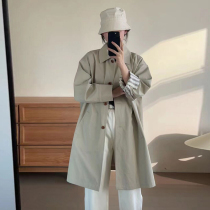 Autumn 2023 new style small mid-length British style popular Korean womens windbreaker coat this year