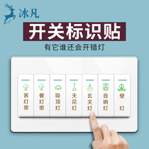 Switch Sticker Home Wall Sticker mark Luminous Light Indication Shine Decorative Protective Sheath Modern Creative Logo