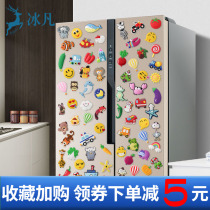 Refrigerator sticker magnet Personality creative three-dimensional cartoon net red Nordic ins Cute suction magnet sticker custom decoration