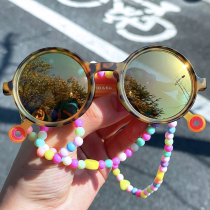 olivio children parent-child polarized sunglasses anti-drop glasses chain pure handmade strings Cute Fashion Tide Summer Sweet