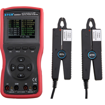(Guangzhou Iridium Thai ETCR4000A intelligent double clamp digital phase voltammeter connected to the computer color screen