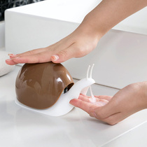 Home snail styling hand sanitizer lotion bottled press shampoo lotion bottle shower gel empty bottle