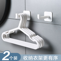 Multifunctional hanger storage rack artifact hole-free space-saving clip balcony adhesive hook rack