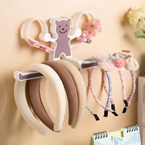 Home hair hoop storage artifact girl hairpin hair accessories storage rack childrens hair rope headdress cute storage shelf