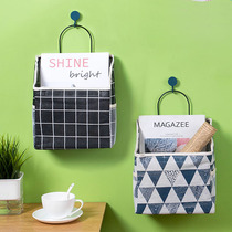 Home home storage hanging bag Wall-mounted dormitory wall storage bag behind the door debris fabric three-dimensional wall-mounted storage bag