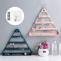 Home Night Market Stalls Creative Trinings Triangle Ear Ring Frame Home Desktop Earrings Storage Necklace Jewelry Frame