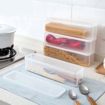 Japanese kitchen plastic sealed box chopsticks tube spaghetti noodle noodle fresh-keeping box chopsticks box tableware storage box