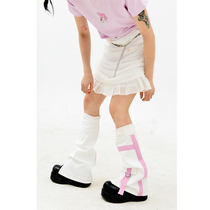 Twee Okay original homemade Japanese Street feel white pocket JK millennial socks calf shack