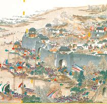 Ke Fu Wuchang provincial city map ultra-high-definition electronic picture decoration spray identification copy Chinese painting material