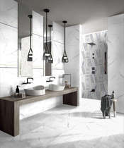  Guanzhu small floor tiles-Carrara white GDMIYA35239