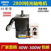 HOULE Haoli 2-level 2800 rpm 40W-300W optical axis speed regulating motor 380V220V AC motor forward and reverse