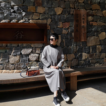 MEET Gold code heritage New Zealand light coated sheepskin ultra-thin leather long leather loose dress women Autumn