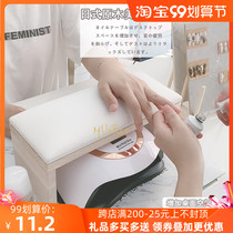 Japanese Net red nail art professional hand pillow set Russian light therapy machine mat table mat log nail tool