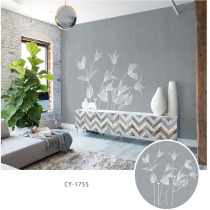  High-end ruby seamless wall cloth embroidery embroidery wallpaper wallpaper TV background unique embroidery Yuezhen