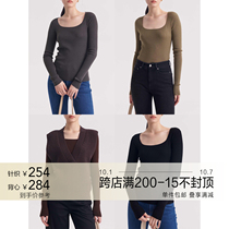 JAJA cashmere vest Australian wool square collar knitted base garment series