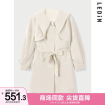 (Mall the same section) Lemachi to collect waist and wind clothes 2022 autumn and winter new windcoat jacket Women loose C1BEC1202