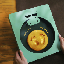 Year of the Ox Baby Full Moon Commemorative hand-foot print baby handprint foot-print baby foot foot-print baby hand foot ink