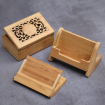 Bamboo and wood business card holder bamboo business card holder engraving business card box business card holder memo box