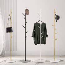 Marble coat rack hanger simple modern floor-to-ceiling bedroom rack simple clothes rack household rack