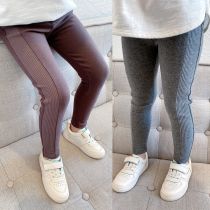 Child Pure Cotton Solid Splicing Underpants Boy Girl Pure Color 100 Hitch long pants Stretch Comfort
