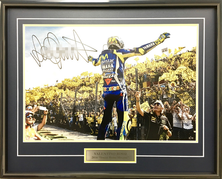 2016 MOTOGP Rossi Valentino Rossi vr46 San Marjo racetrack signature photo frame