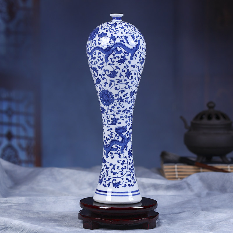 双耳青花瓷花瓶-双耳青花瓷花瓶促销价格、双耳青花瓷花瓶品牌- 淘宝