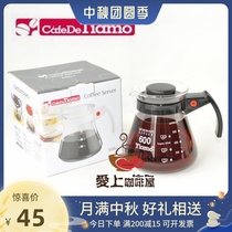 New to Tiamo heat-resistant glass pot coffee pot cute pot sharing pot HG2305 HG2316 650ML